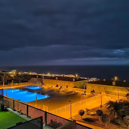 דירה Luna - Ac, 2 Pools, Panoramic Ocean, Private Garage, Fibre Net פוארטו דה סנטיאגו