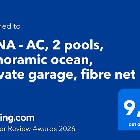 Apartment Luna - Ac, 2 Pools, Panoramic Ocean, Private Garage, Fibre Net *